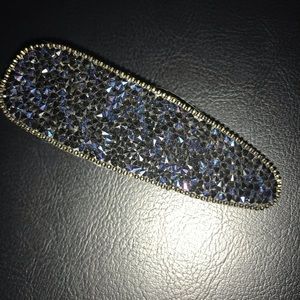 Navy blue sparkly hair clip
